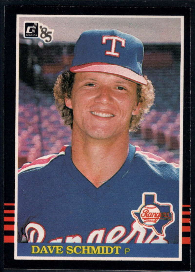 1985 Donruss #586 Dave Schmidt NM-MT Texas Rangers Baseball 