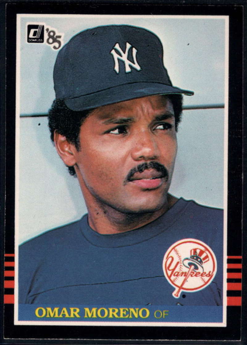 1985 Donruss #591 Omar Moreno NM-MT New York Yankees Baseball 