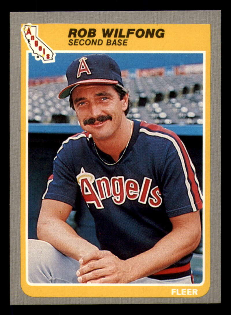 1985 Fleer #315 Rob Wilfong NM-MT California Angels Baseball 
