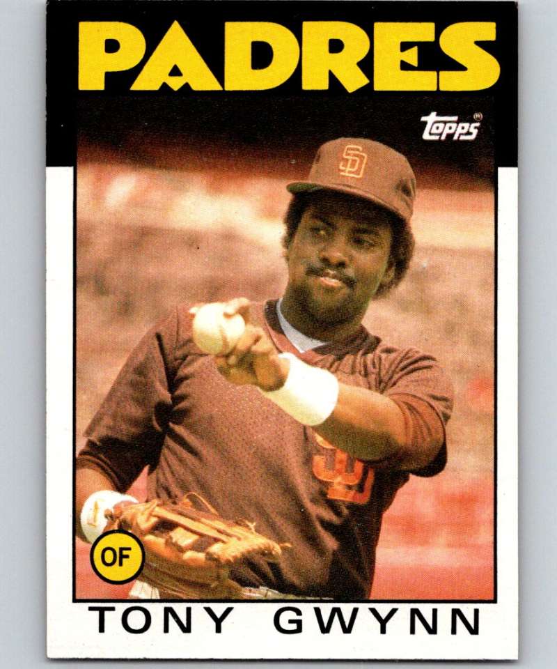 1986 Topps Baseball #10 Tony Gwynn San Diego Padres Official MLB Trading Ca...