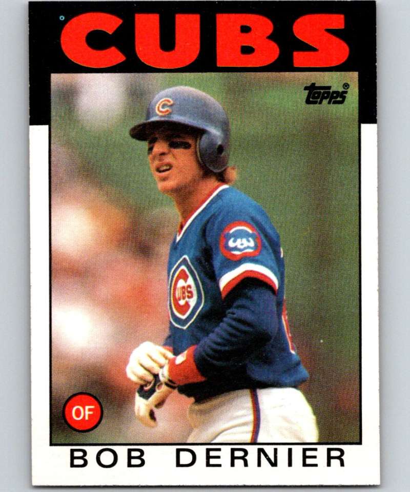 1986 Topps Baseball #188 Bob Dernier Chicago Cubs Official MLB Trading Card From ...