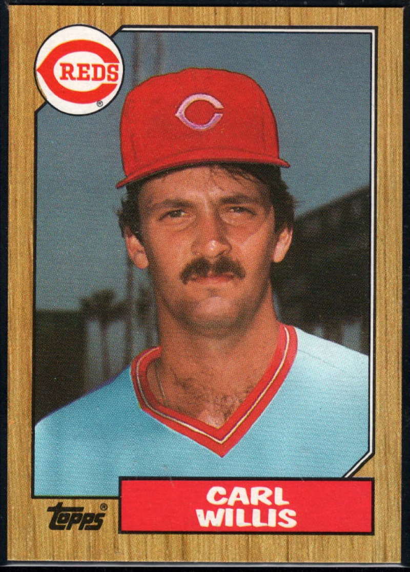1987 Topps #101 Carl Willis Rookie Card Reds 