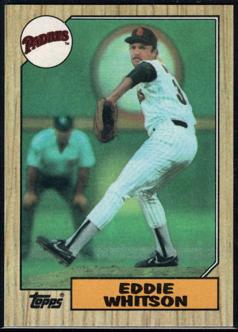1987 Topps Baseball #155 Ed Whitson San Diego Padres  Official MLB Trading Card