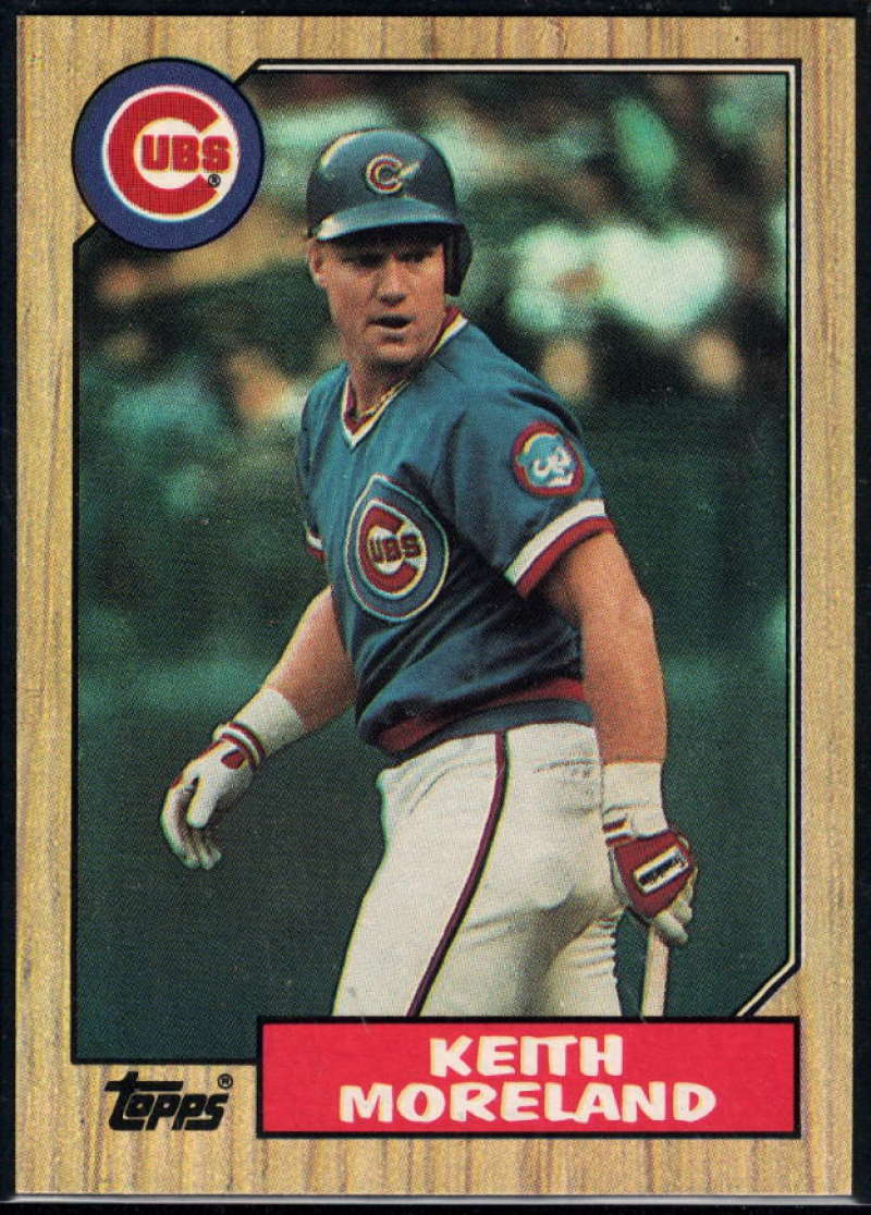 1987 Topps Baseball #177 Keith Moreland Chicago Cubs  Official MLB Trading Card