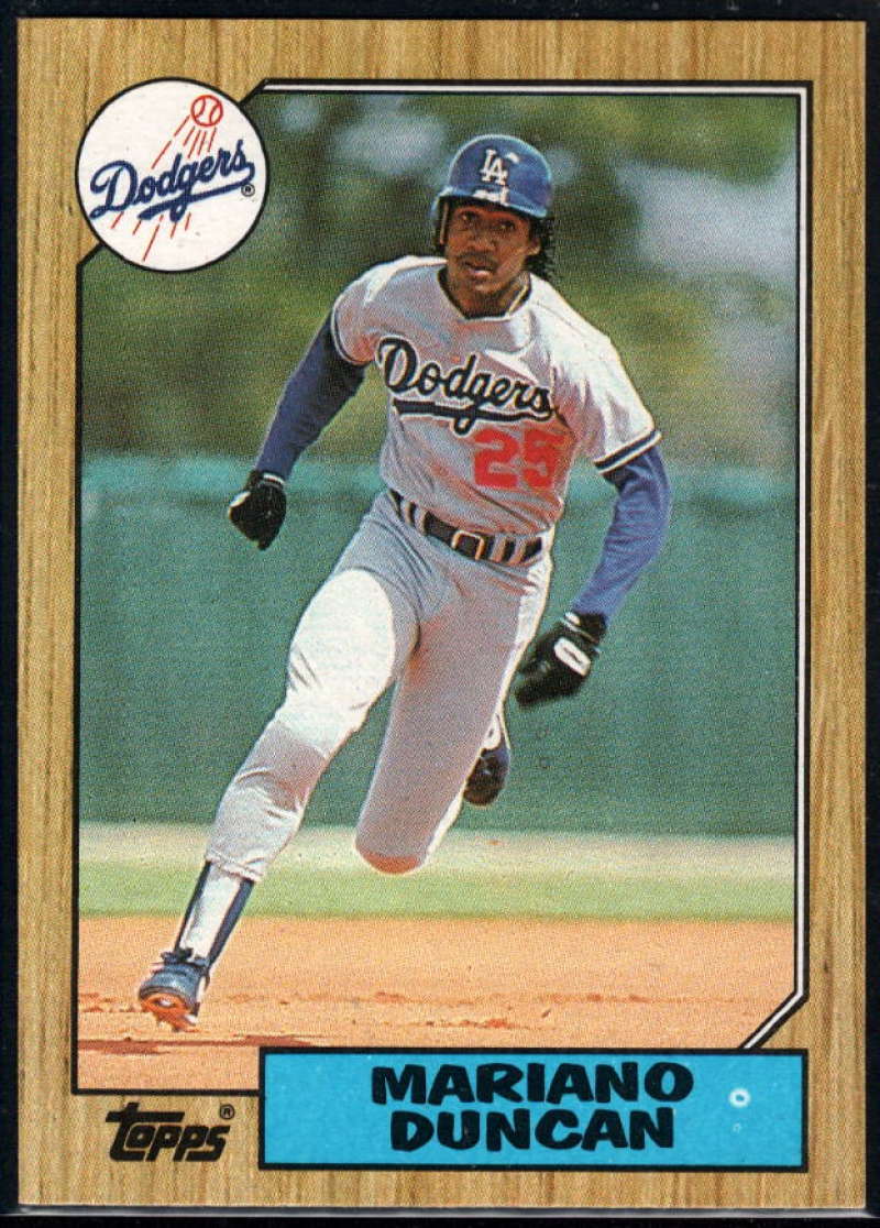 1987 Topps #199 Mariano Duncan NM-MT Los Angeles Dodgers 