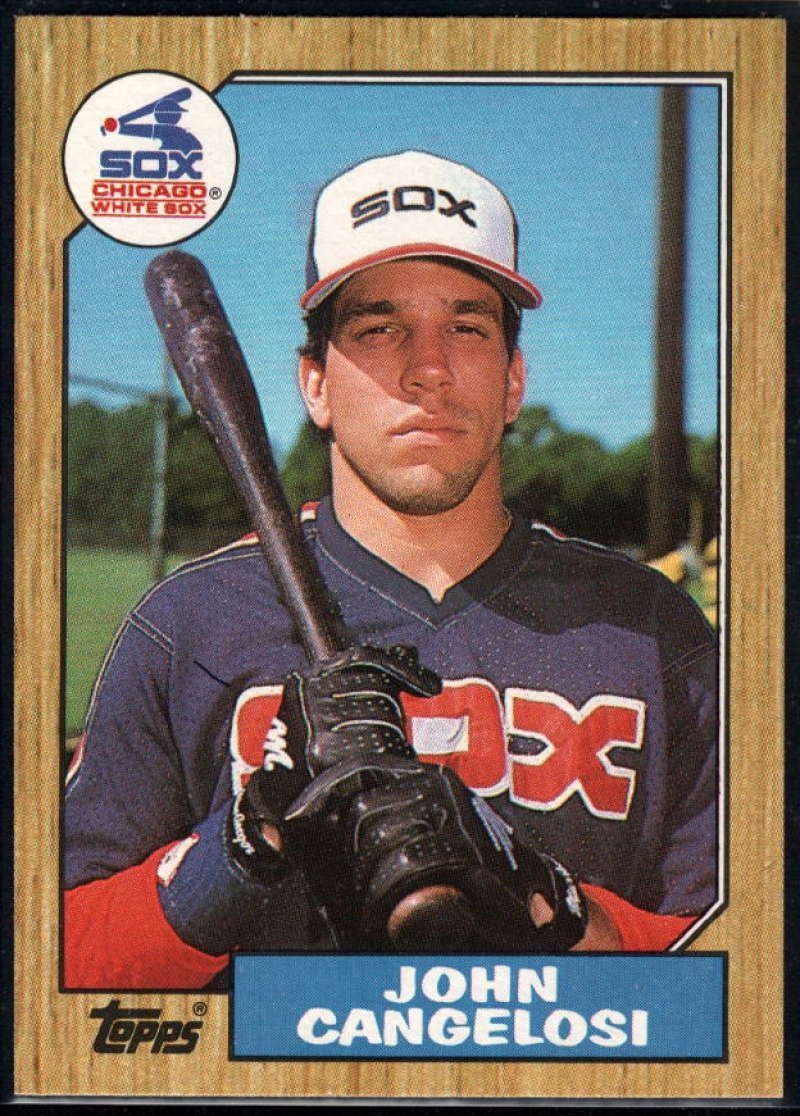 1987 Topps #201 John Cangelosi Rookie Card White Sox 