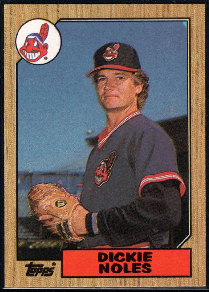 1987 Topps #244 Dickie Noles Indians 