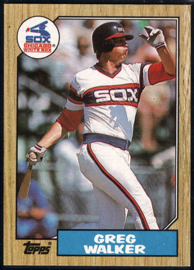 1987 Topps #397 Greg Walker White Sox 