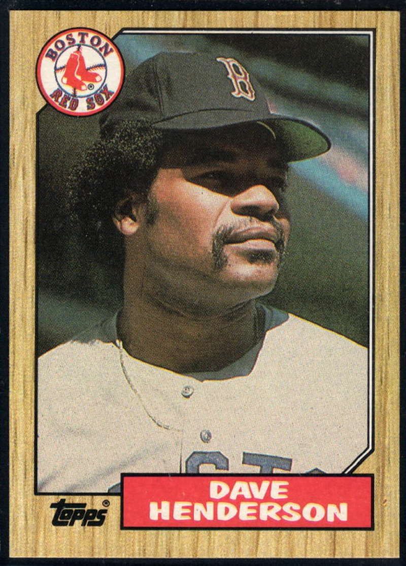 1987 Topps #452 Dave Henderson Red Sox 