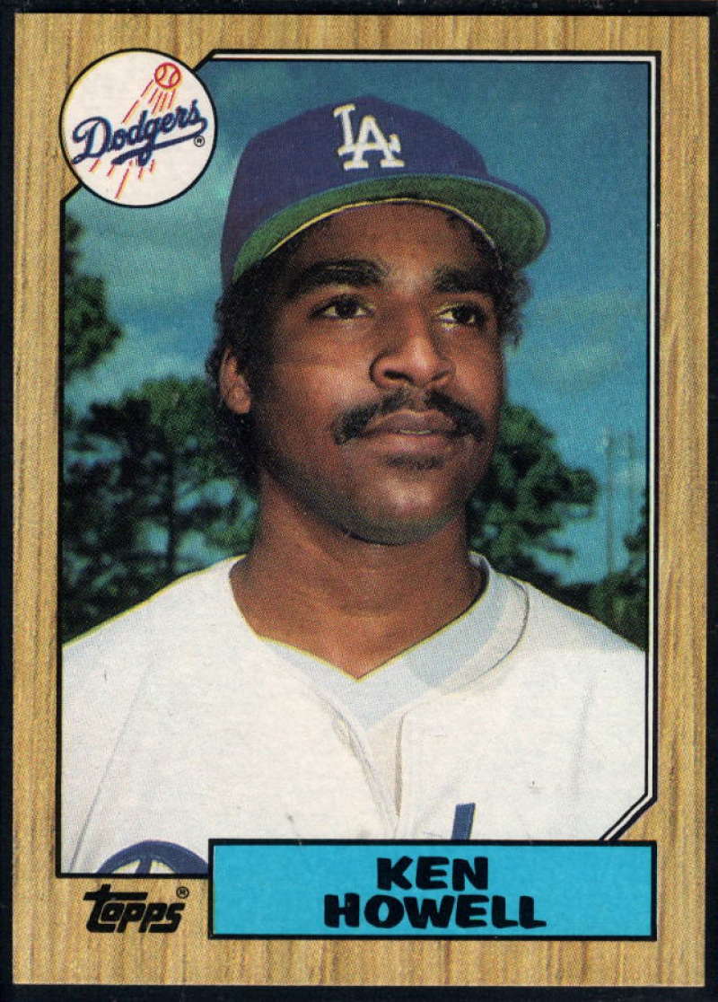 1987 Topps Baseball #477 Ken Howell Los Angeles Dodgers  Official MLB Trading Card