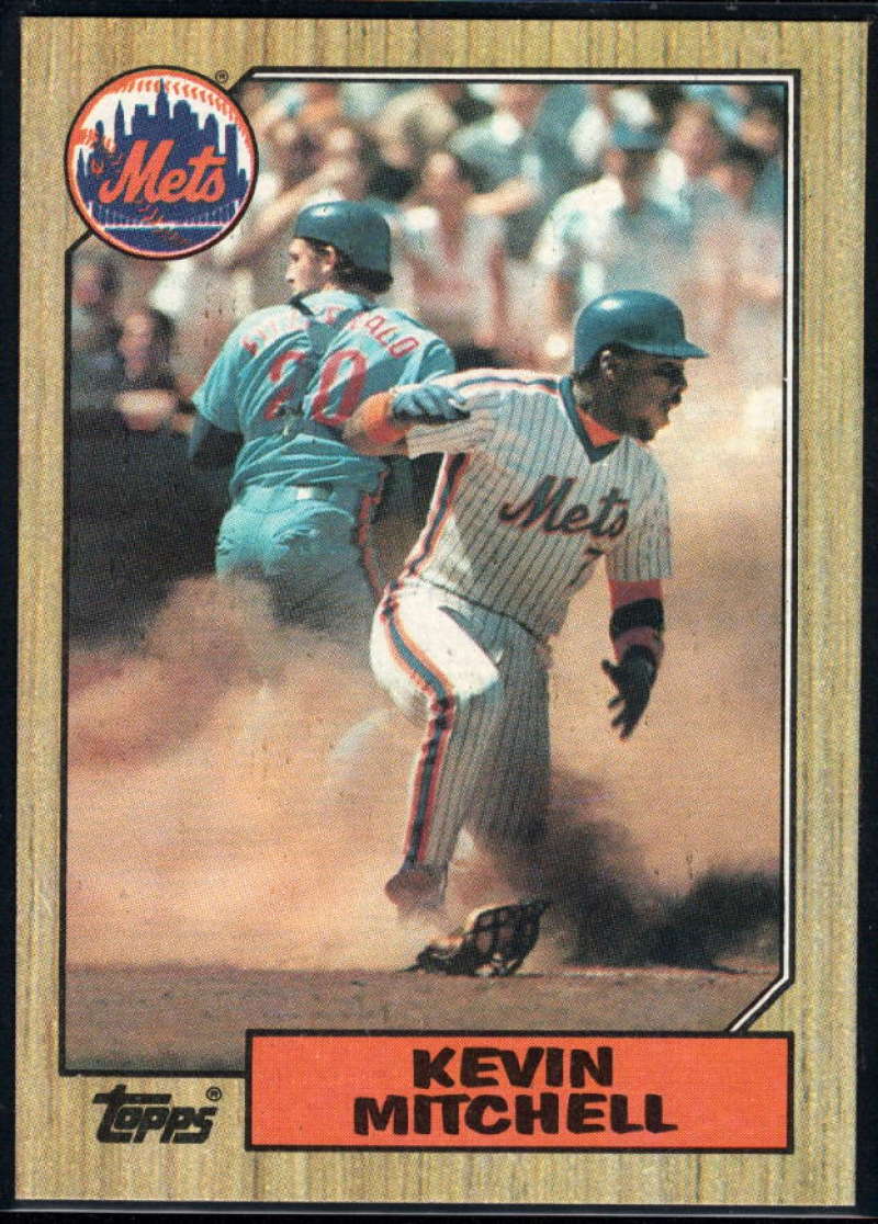1987 Topps #653 Kevin Mitchell Rookie Card Mets 