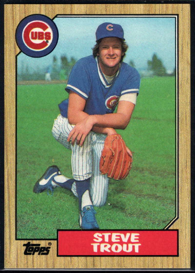 1987 Topps #750 Steve Trout Cubs 