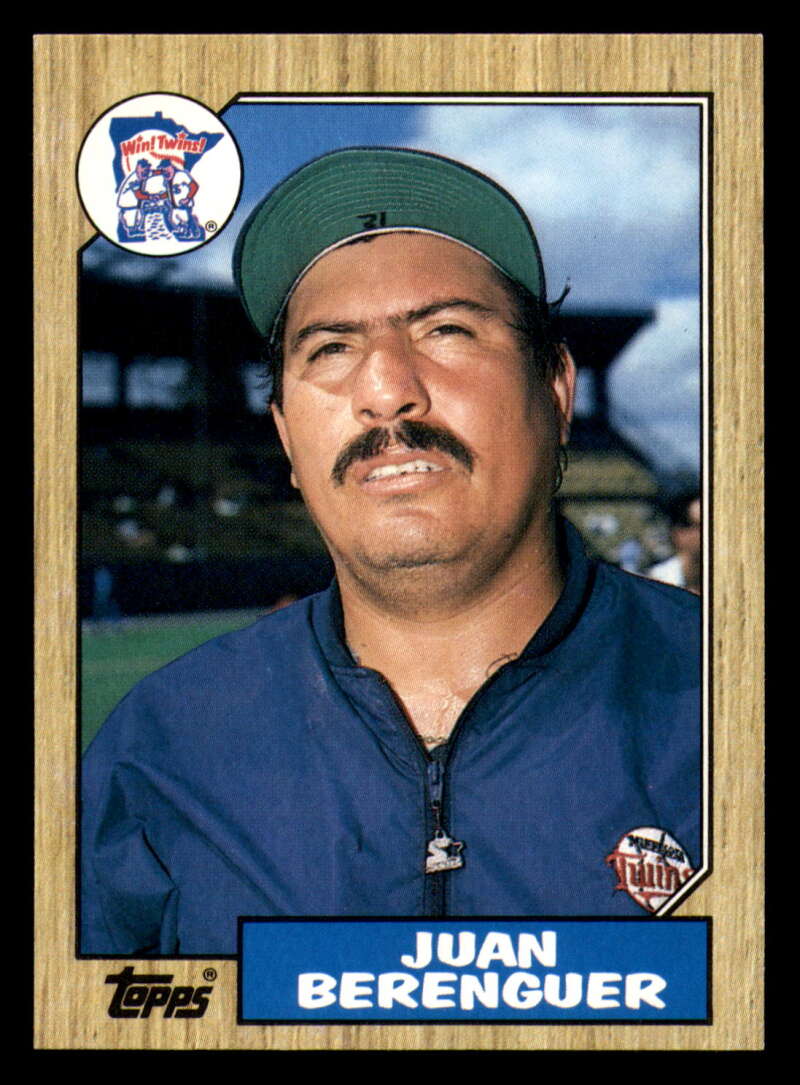1987 Topps Traded Baseball #5T Juan Berenguer Minnesota Twins  Official MLB 