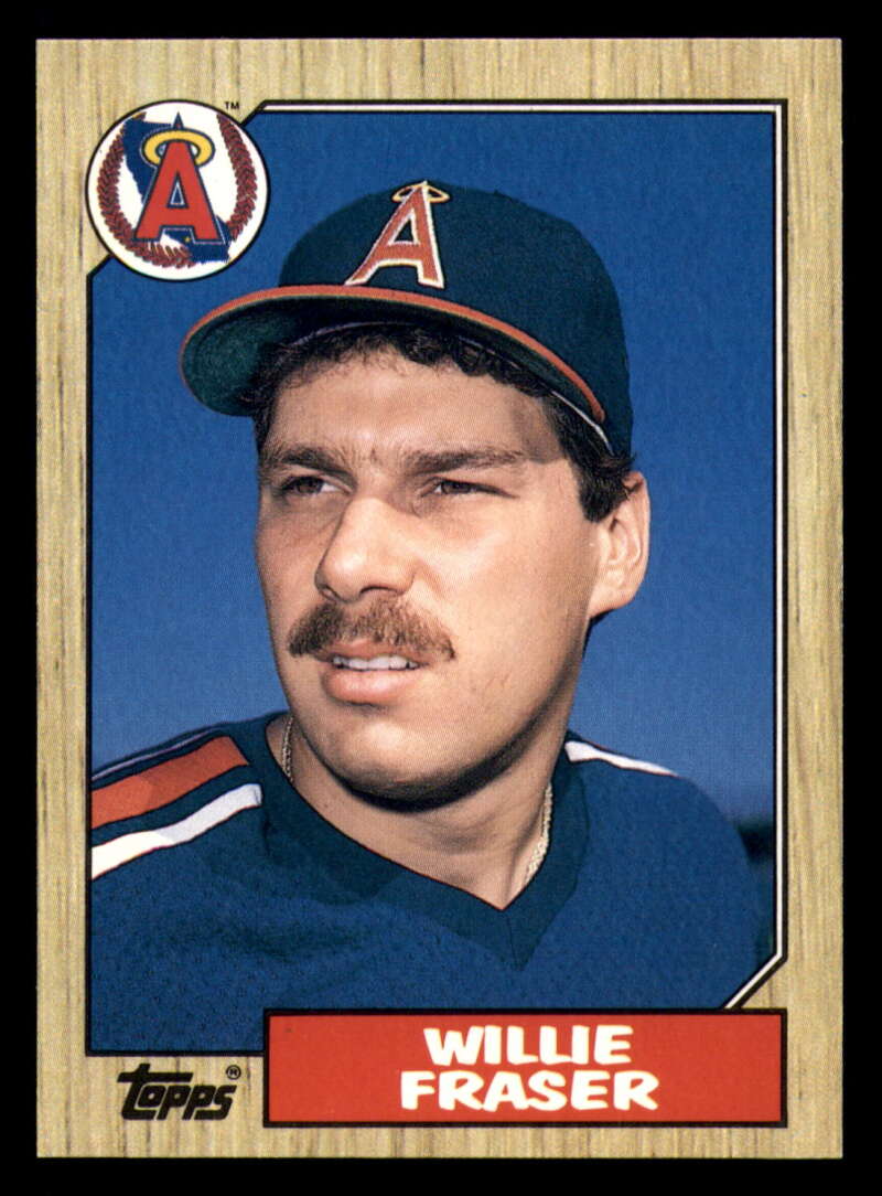 1987 Topps Traded Baseball #35T Willie Fraser California Angels  Official MLB 