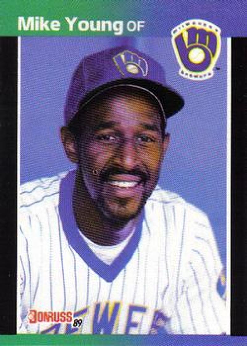 1989 Donruss (Inc./*Denotes) Baseball #632 Mike Young Milwaukee Brewers DP ...