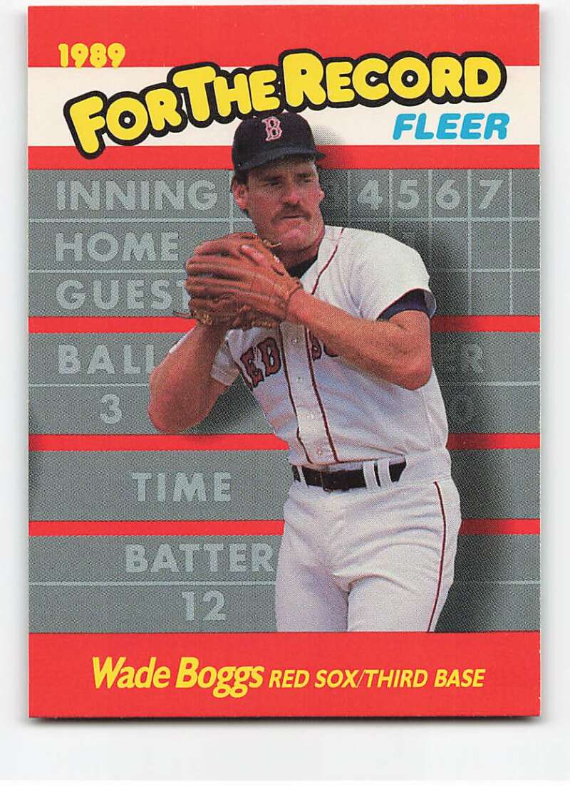 1989 Fleer  For The Record