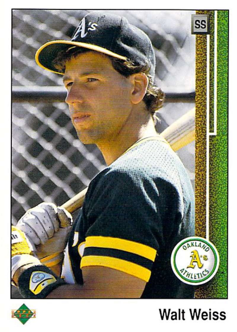 1989 Upper Deck #374 Walt Weiss NM-MT Oakland Athletics Oakland Athletics Baseball 
