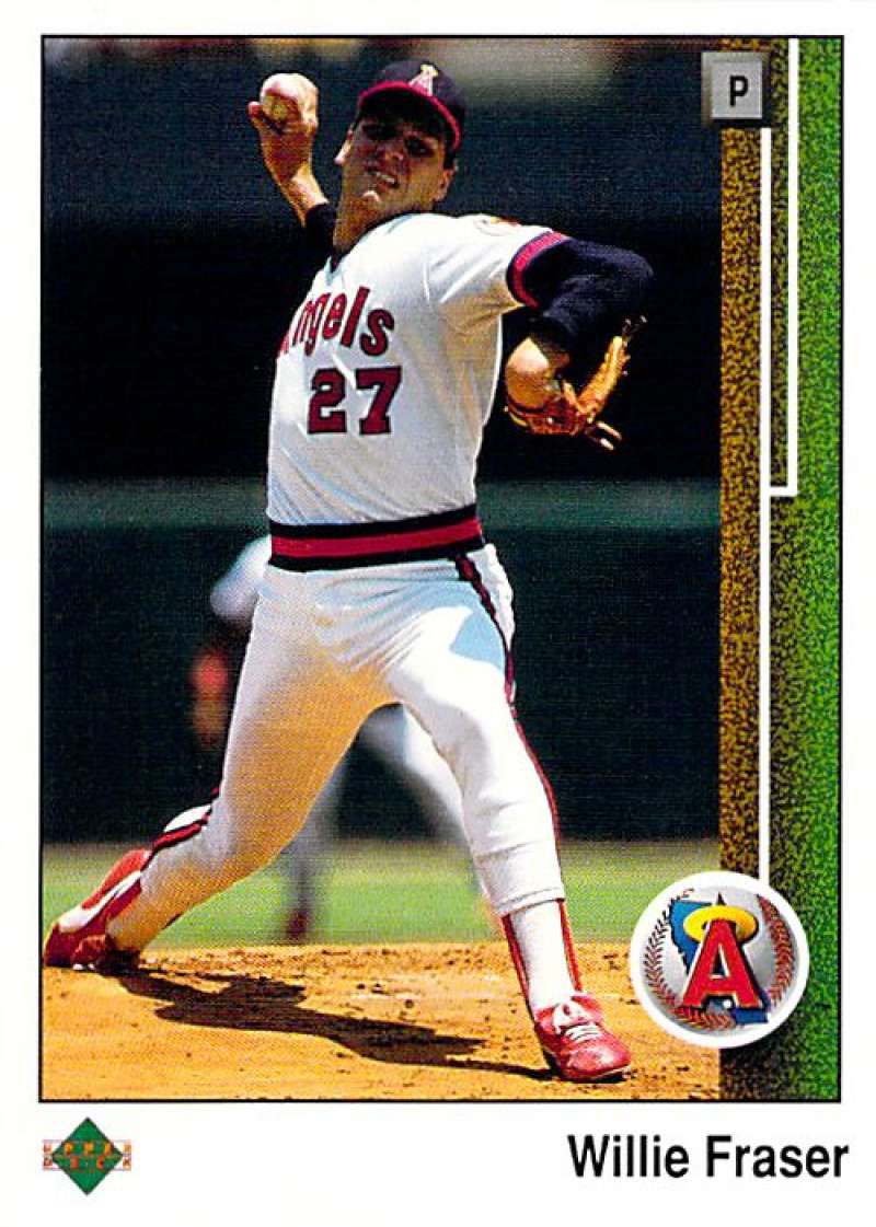 1989 Upper Deck #613 Willie Fraser NM-MT California Angels California Angels Baseball 
