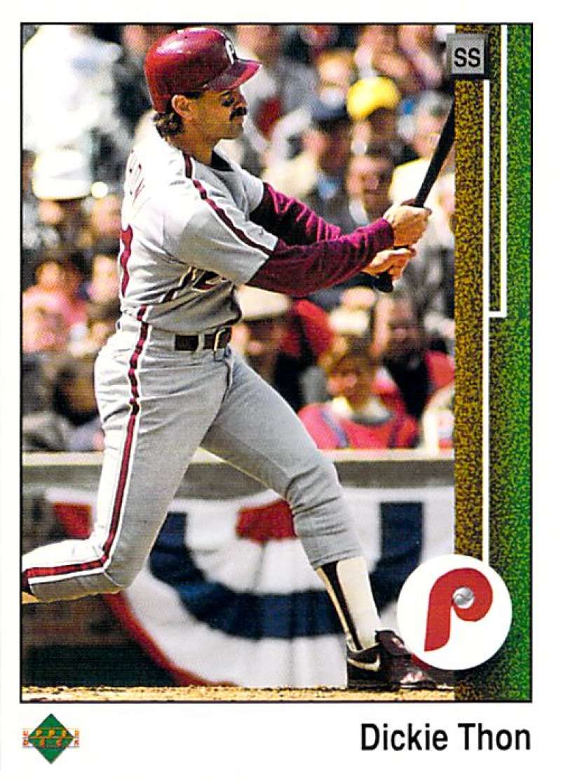 1989 Upper Deck #704 Dickie Thon NM-MT Philadelphia Phillies Philadelphia Phillies Baseball 