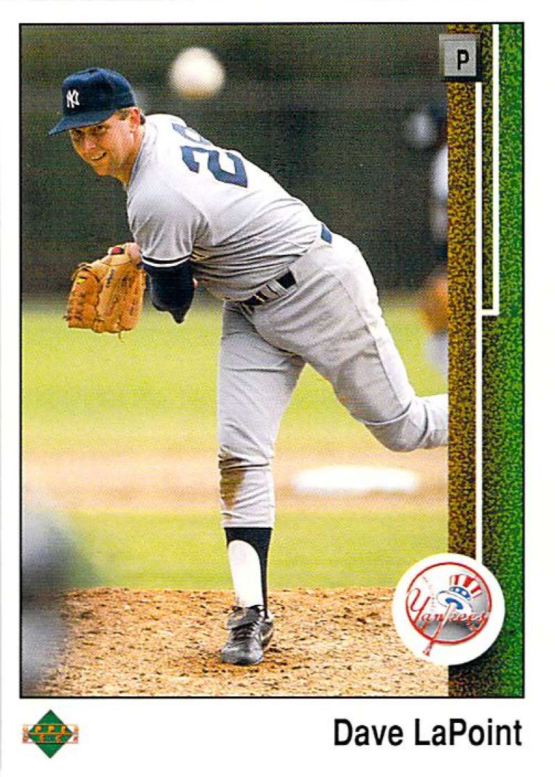 1989 Upper Deck #706 Dave LaPoint NM-MT New York Yankees New York Yankees Baseball 