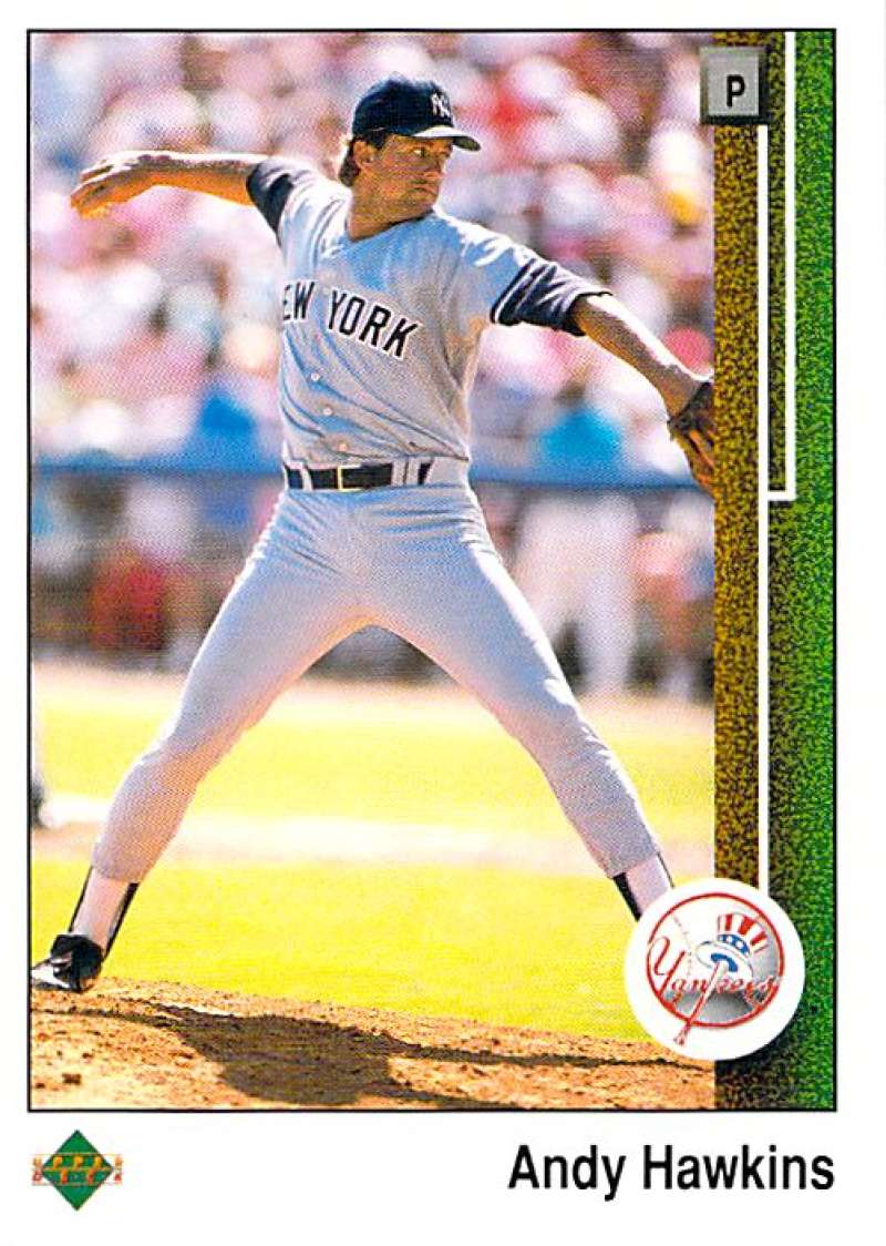 1989 Upper Deck #708 Andy Hawkins NM-MT New York Yankees New York Yankees Baseball 