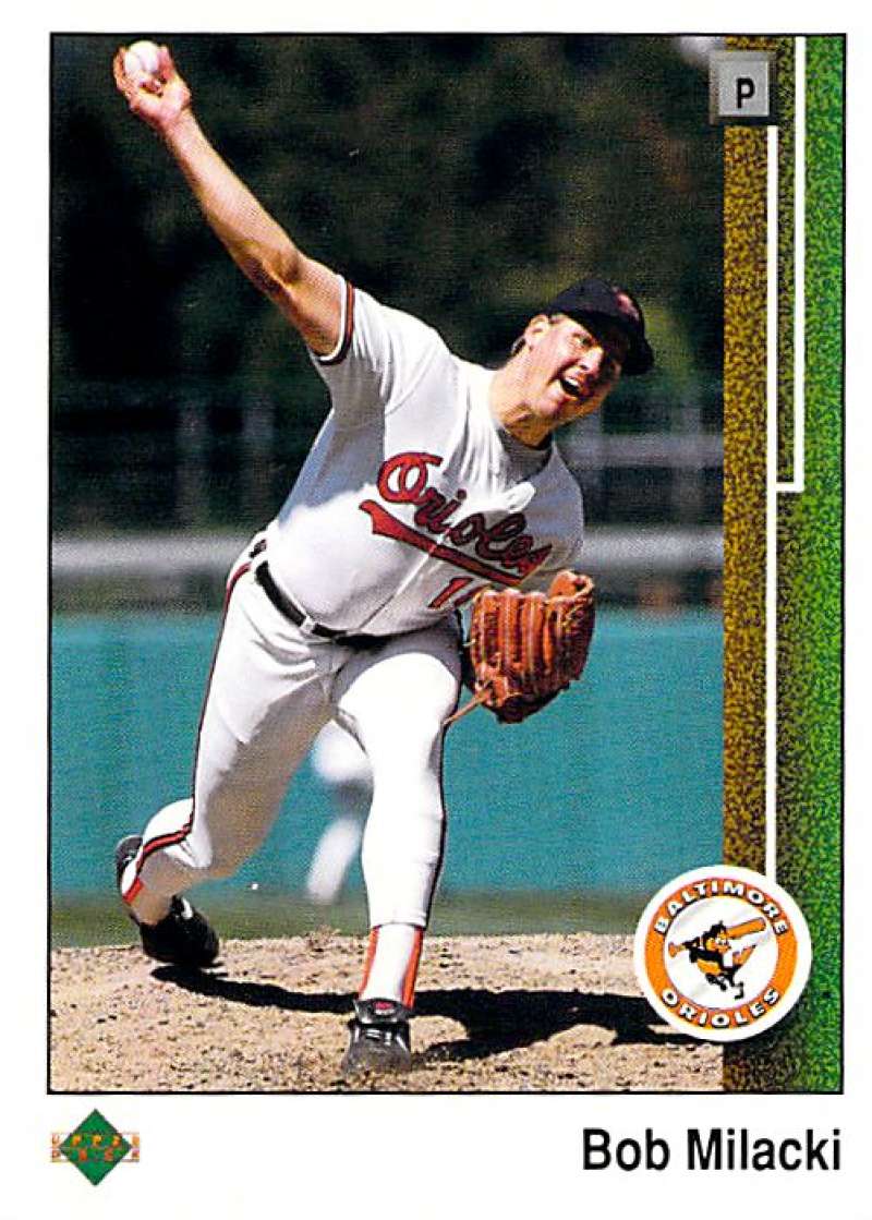 1989 Upper Deck #735 Bob Milacki NM-MT RC Rookie Baltimore Orioles Baltimore Orioles Baseball 