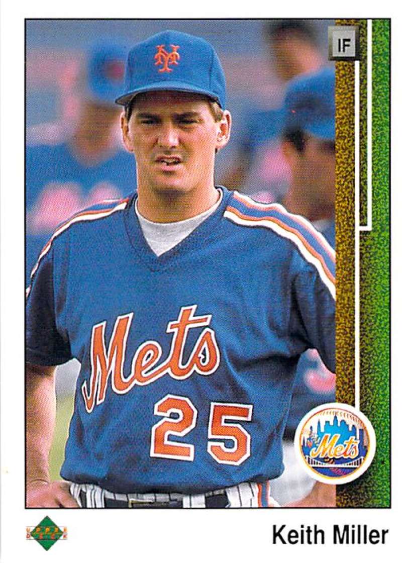1989 Upper Deck #739 Keith Miller NM-MT New York Mets New York Mets Baseball 