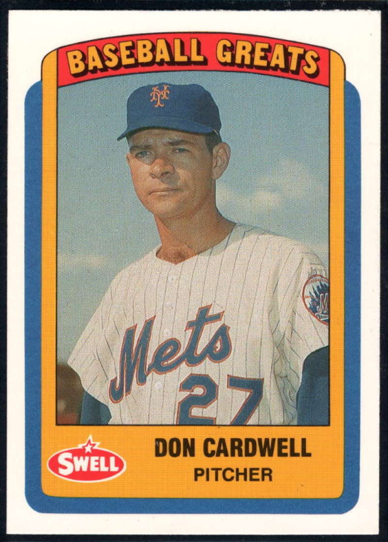 1990 Swell Greats #72 Don Cardwell VG/EX Very Good/Excellent