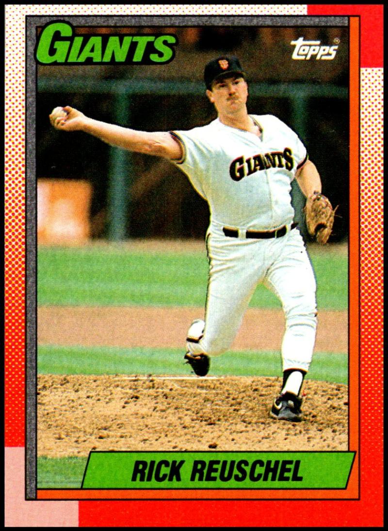 1990 Topps Baseball #190 Rick Reuschel San Francisco Giants  (stock photos used) Near Mint or better condition