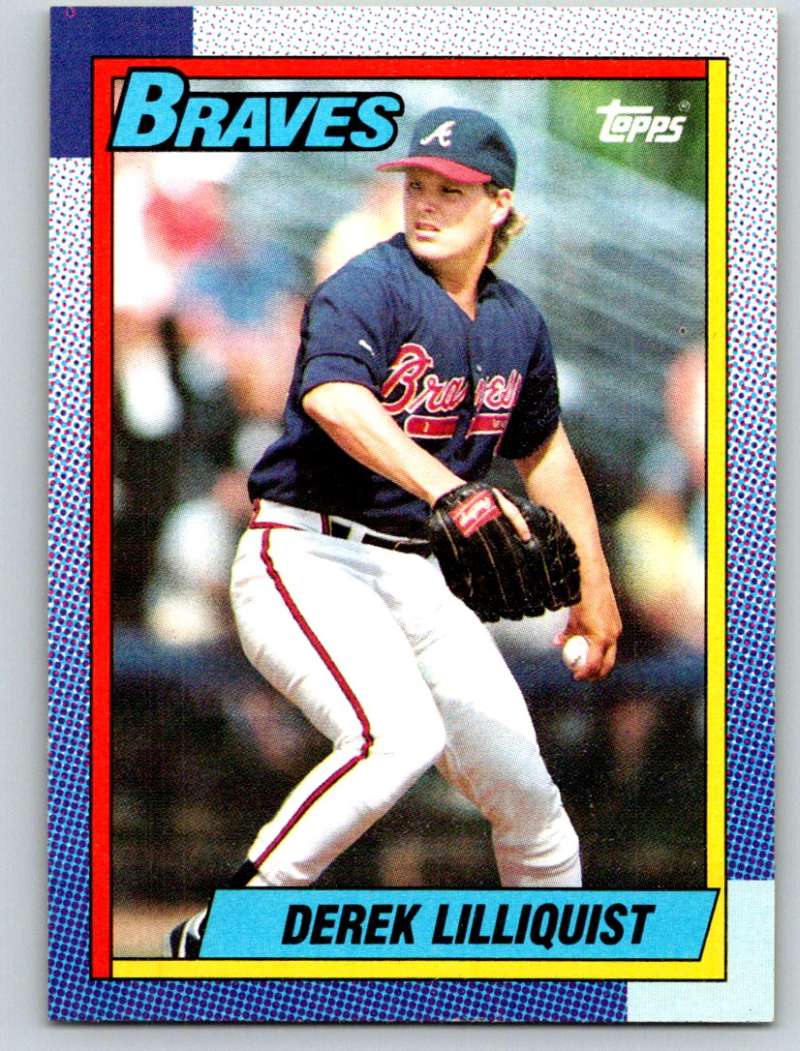 1990 Topps Baseball #282 Derek Lilliquist Atlanta Braves  (stock photos used) Near Mint or better condition