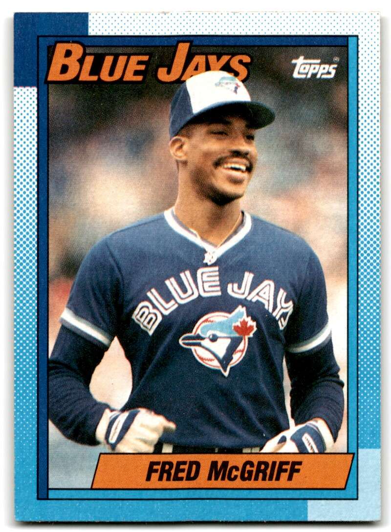 1990 Topps Baseball #295 Fred McGriff Toronto Blue Jays  (stock photos used) Near Mint or better condition