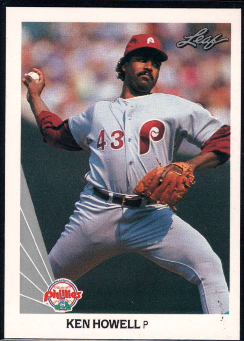 1990 Leaf Baseball #316 Ken Howell Philadelphia Phillies  Official MLB Trading Card