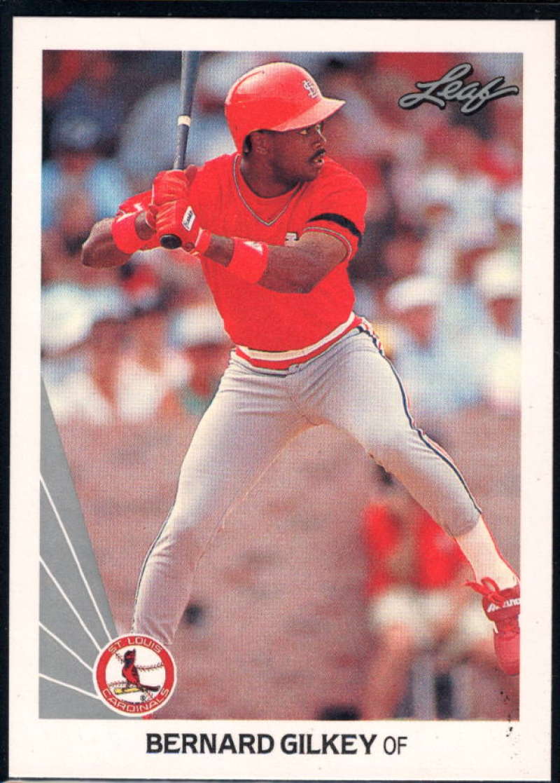 1990 Leaf Baseball #353 Bernard Gilkey RC Rookie St. Louis Cardinals  Official MLB Trading Card