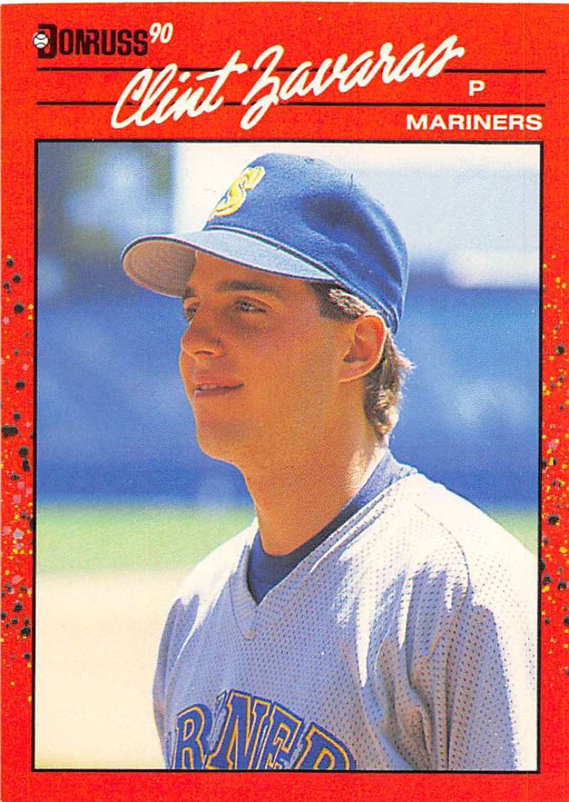 1990 Donruss #662 Clint Zavaras NM-MT RC Rookie Mariners