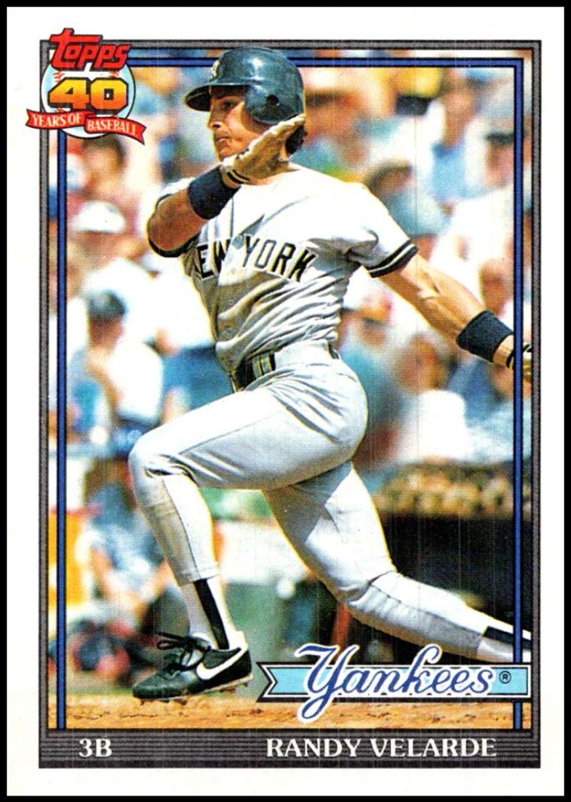 1991 Topps #379 Randy Velarde NM-MT New York Yankees 