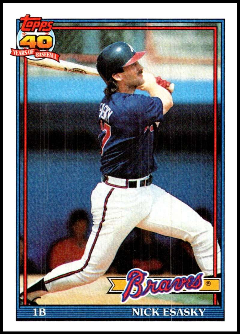 1991 Topps #418 Nick Esasky NM-MT Atlanta Braves 
