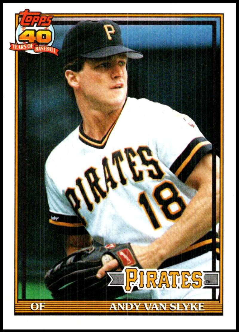 1991 Topps #425 Andy Van Slyke NM-MT Pittsburgh Pirates