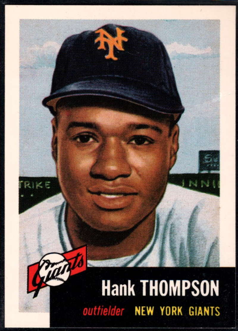 1991 Topps Archives 1953 Baseball #20 Hank Thompson New York Giants  Official MLB Trading Card (Reprint of '53 Set)