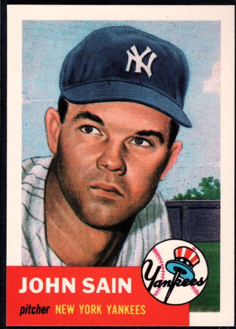 1991 Topps Archives 1953 #119 Johnny Sain NM-MT New York Yankees 