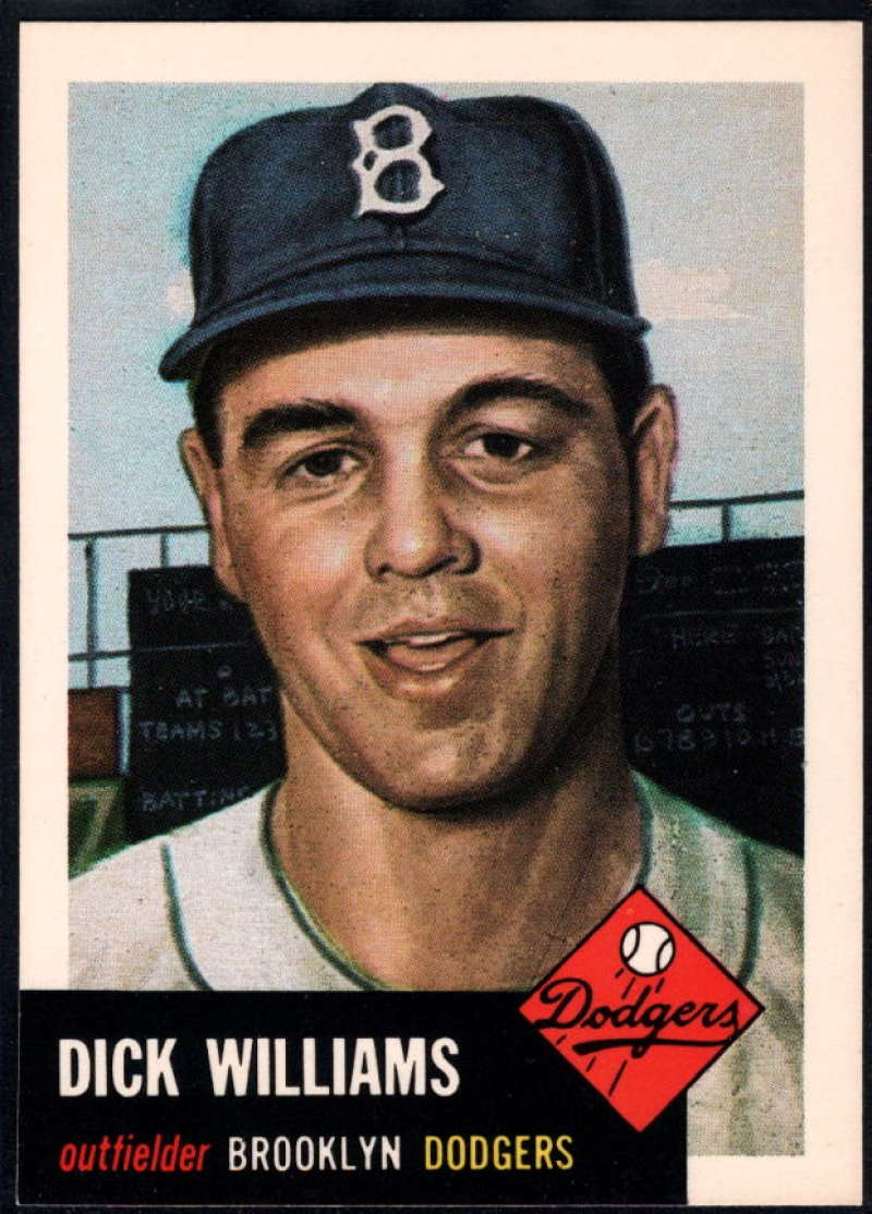 1991 Topps Archives 1953 Baseball #125 Dick Williams Brooklyn Dodgers  Official MLB Trading Card (Reprint of '53 Set)