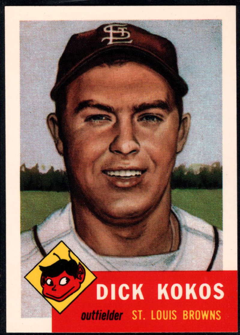 1991 Topps Archives 1953 Baseball #232 Dick Kokos St. Louis Browns  Official MLB Trading Card (Reprint of '53 Set)