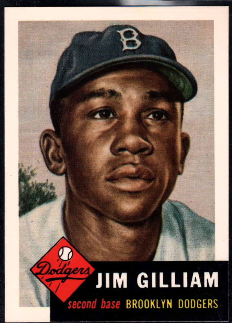1991 Topps Archives 1953 Baseball #258 Jim Gilliam Brooklyn Dodgers  Official MLB Trading Card (Reprint of '53 Set)