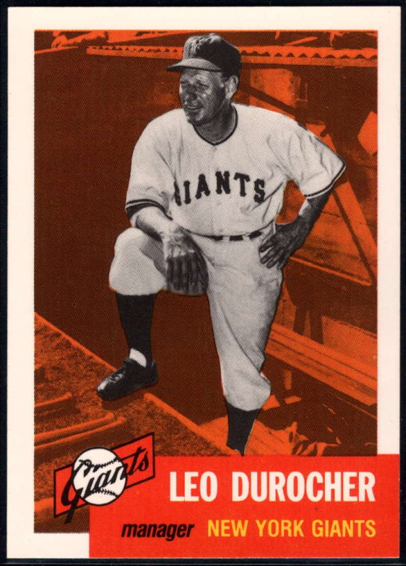 1991 Topps Archives 1953 #309 Leo Durocher MG NM-MT New York Giants Baseball 