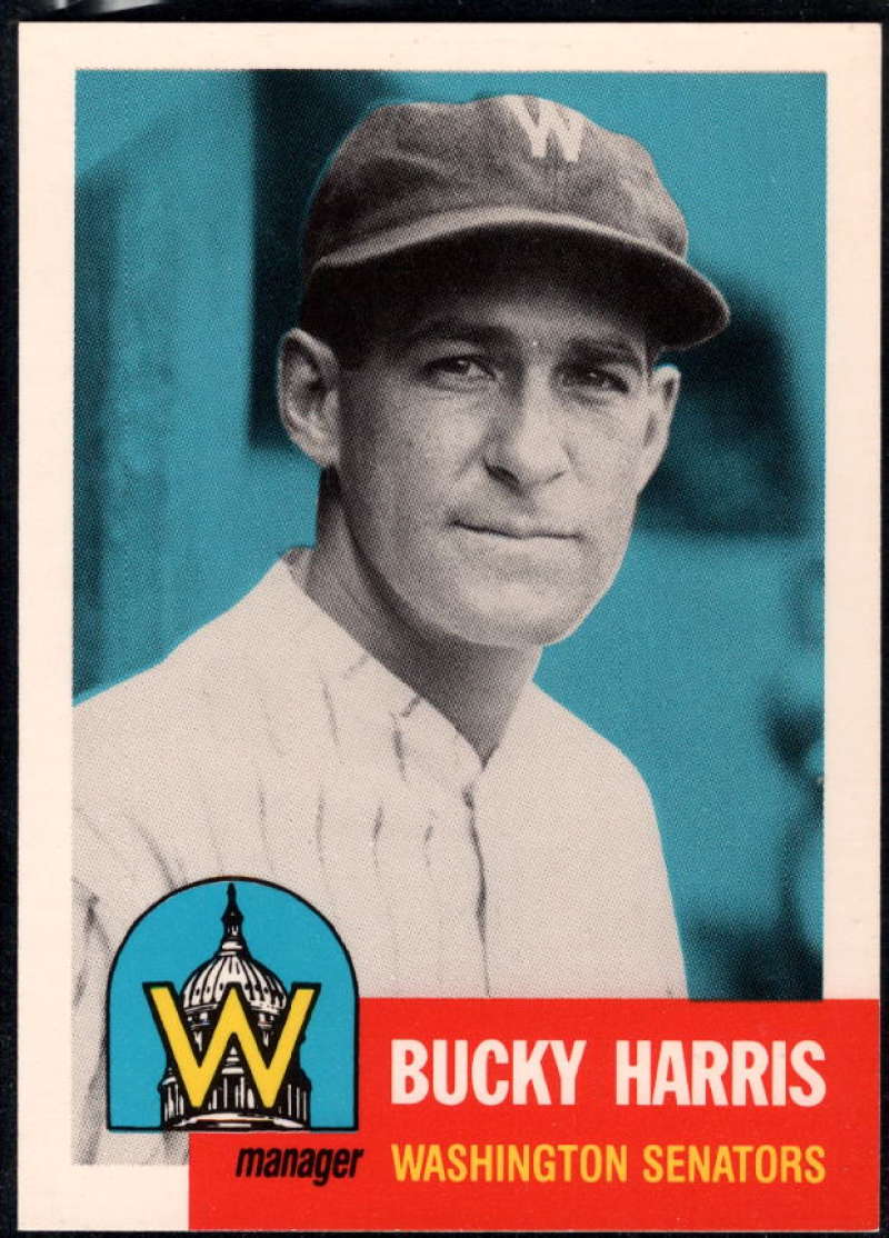 1991 Topps Archives 1953 Baseball #313 Bucky Harris Washington Senators MG  Official MLB Trading Card (Reprint of '53 Set)
