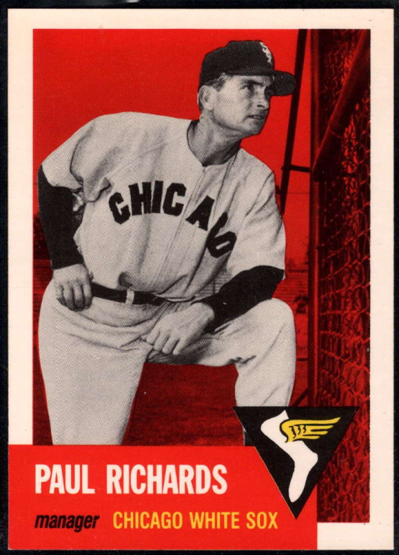 1991 Topps Archives 1953 Baseball #322 Paul Richards Chicago White Sox MG  Official MLB Trading Card (Reprint of '53 Set)