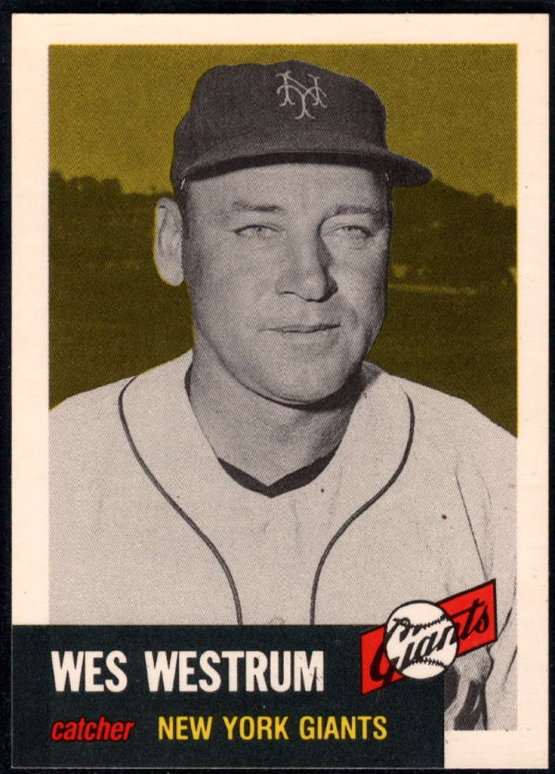 1991 Topps Archives 1953 Baseball #323 Wes Westrum New York Giants  Official MLB Trading Card (Reprint of '53 Set)