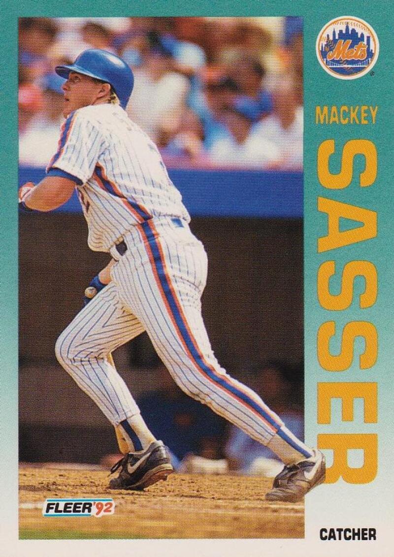 1992 Fleer Mackey Sasser #515 NM Mets