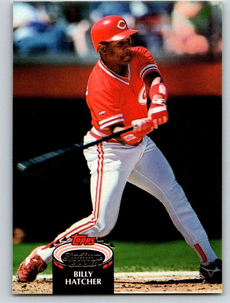 1992 Topps Stadium Club #363 Billy Hatcher NM-MT Cincinnati Reds Baseball 