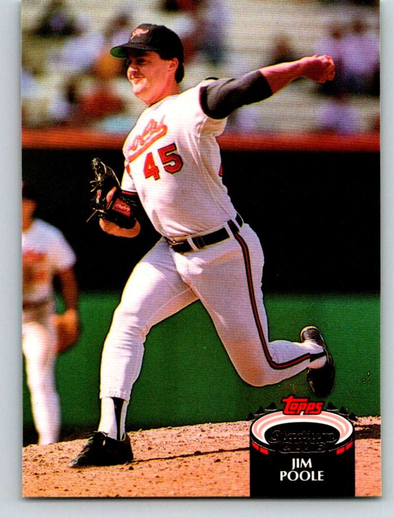 1992 Topps Stadium Club #412 Jim Poole NM-MT Baltimore Orioles Baseball 