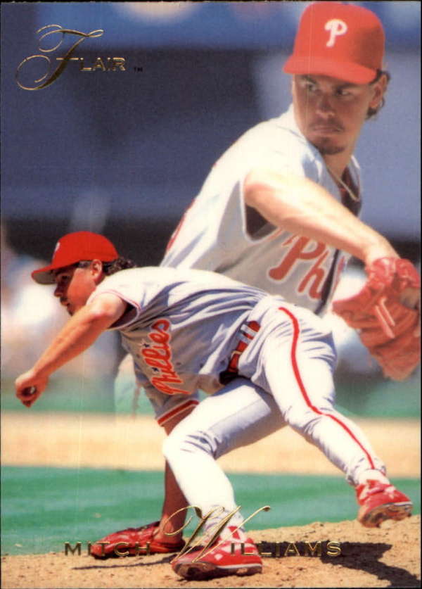 1993 Flair #108 Mitch Williams NM-MT Philadelphia Phillies Baseball 